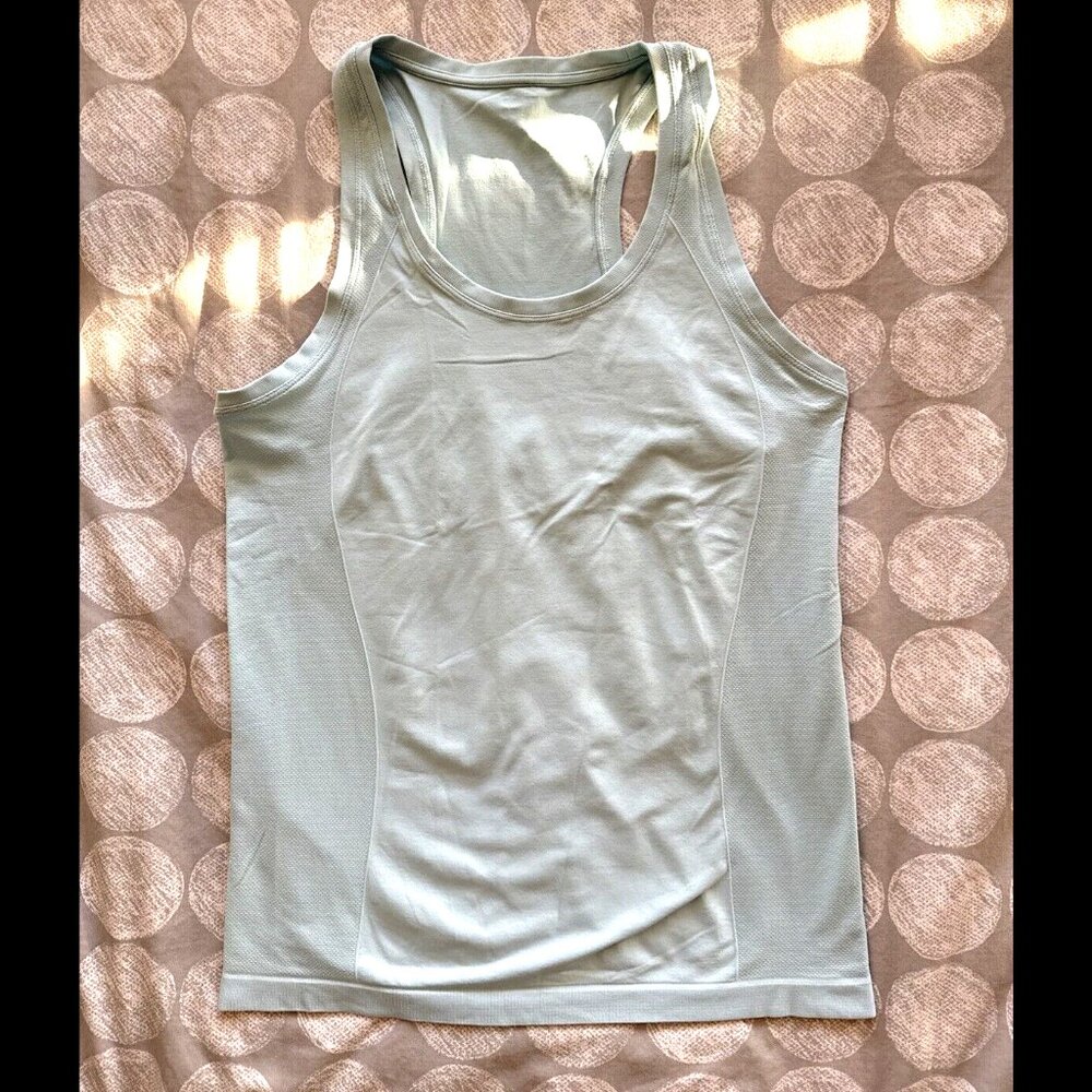 Sweaty Betty Athlete Workout Gym Tank Top Iris Blue Sz L